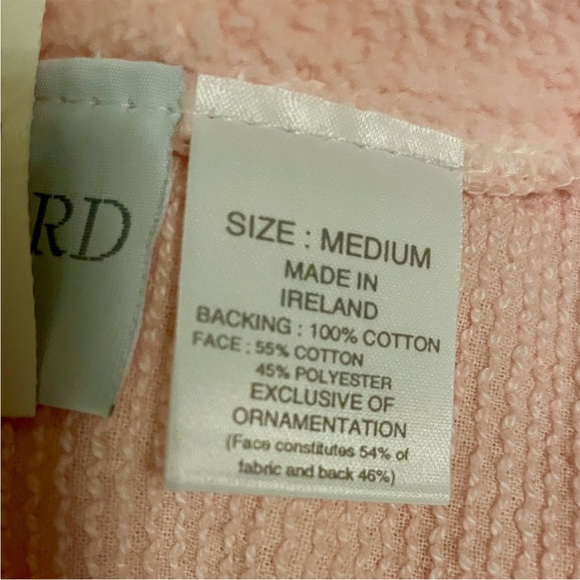NWT Vintage Kinnaird Pink Cotton Plush Robe Housecoat Made in Ireland Medium - Picture 11 of 12